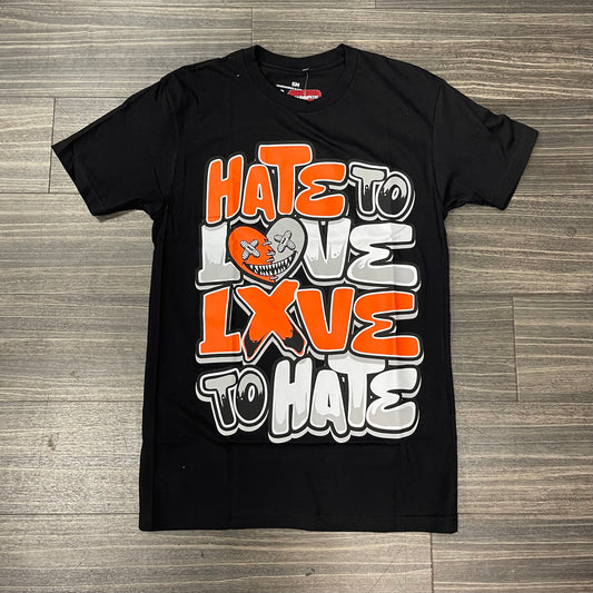 Hate to Love T-Shirt/Blk