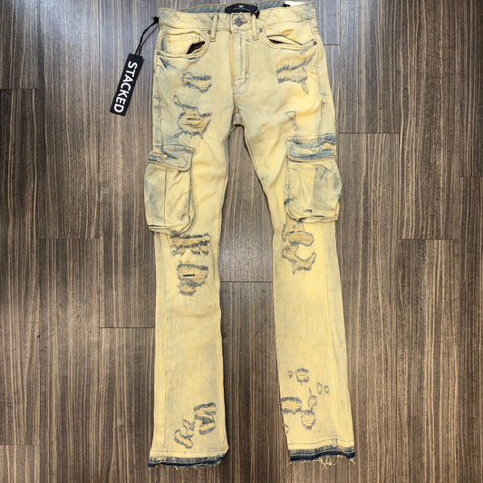 Champagne JC Stacked Jeans