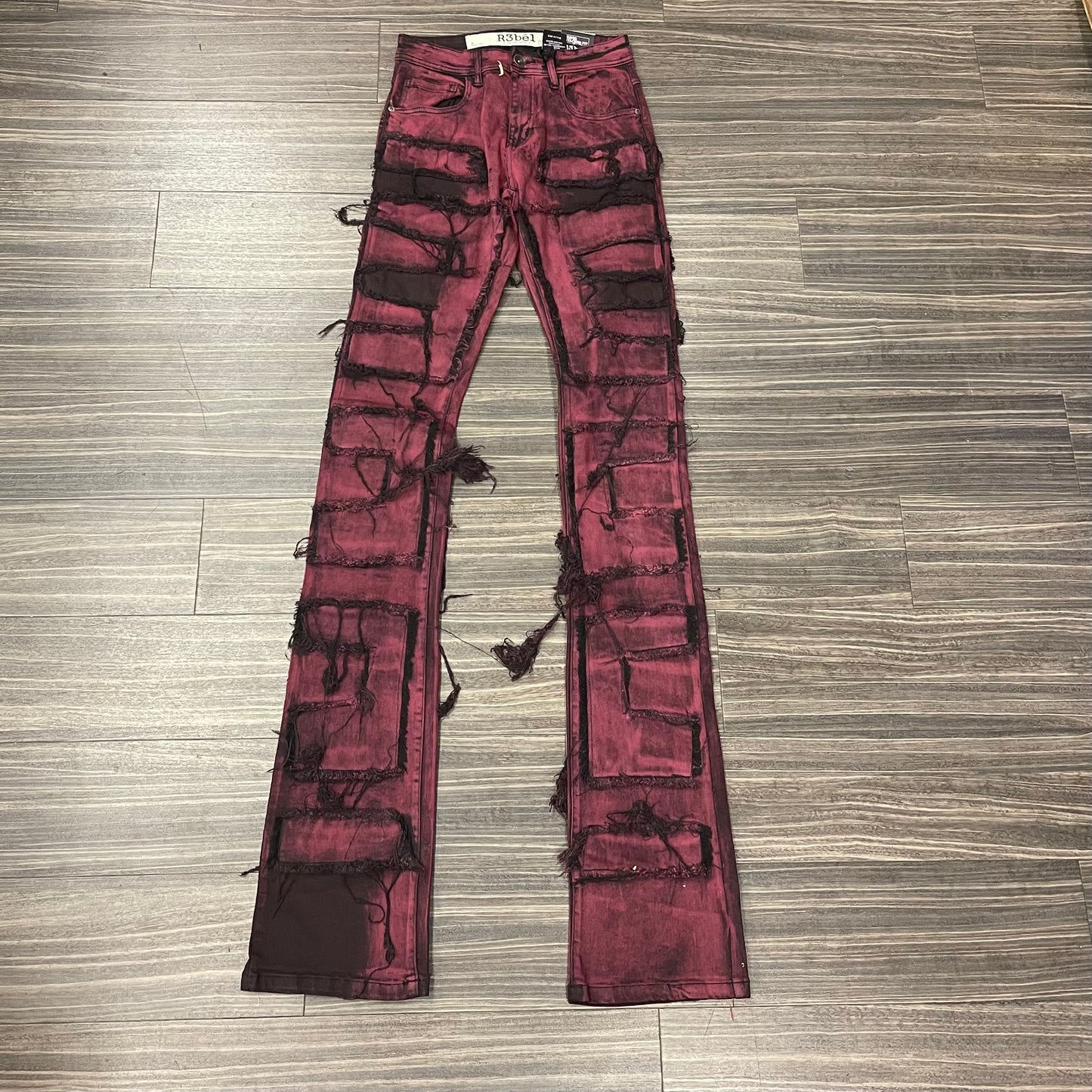 Super Staked style 632-683/Burgundy