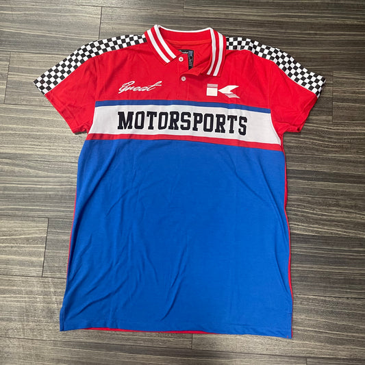 Motor Sport Collar Shirt/Red