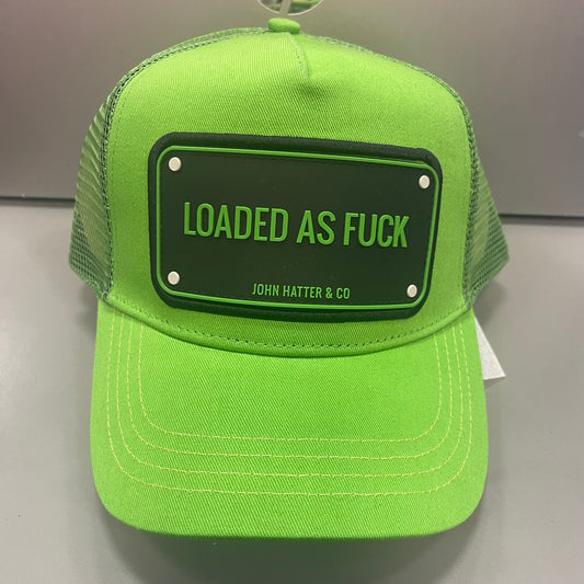 Trucker LOADED AS FUCK Snap Back/GREEN