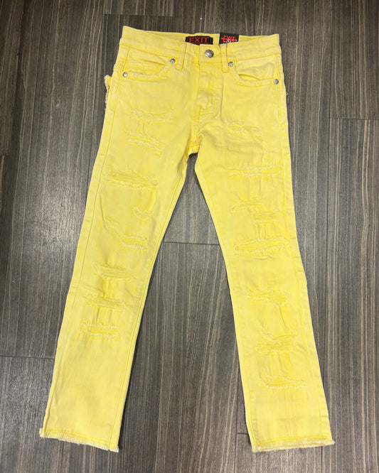 Light Yellow EX Kids Jeans