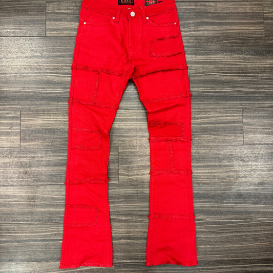 Red Exit Stacked Jeans