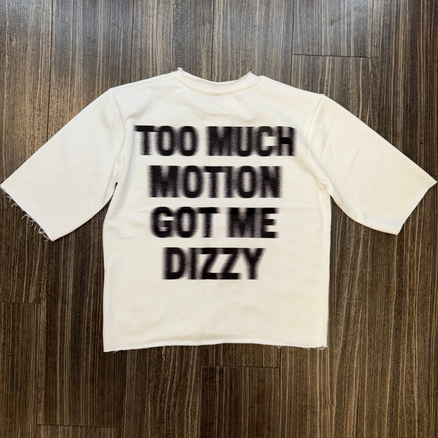 Too Much Motion Crop Shirt