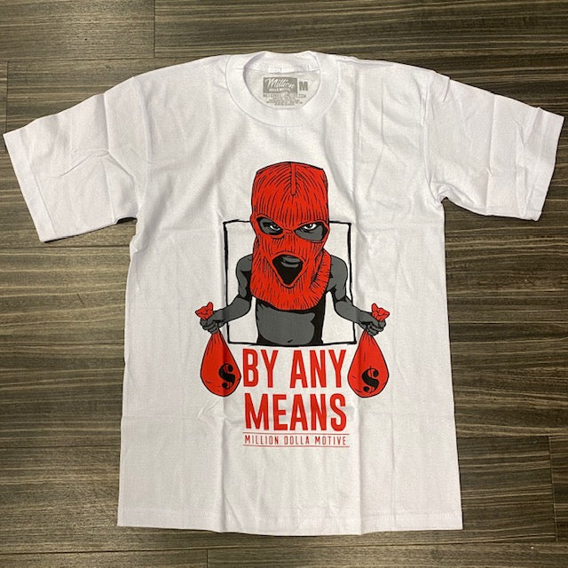 Any Means T-Shirt Wht/Red