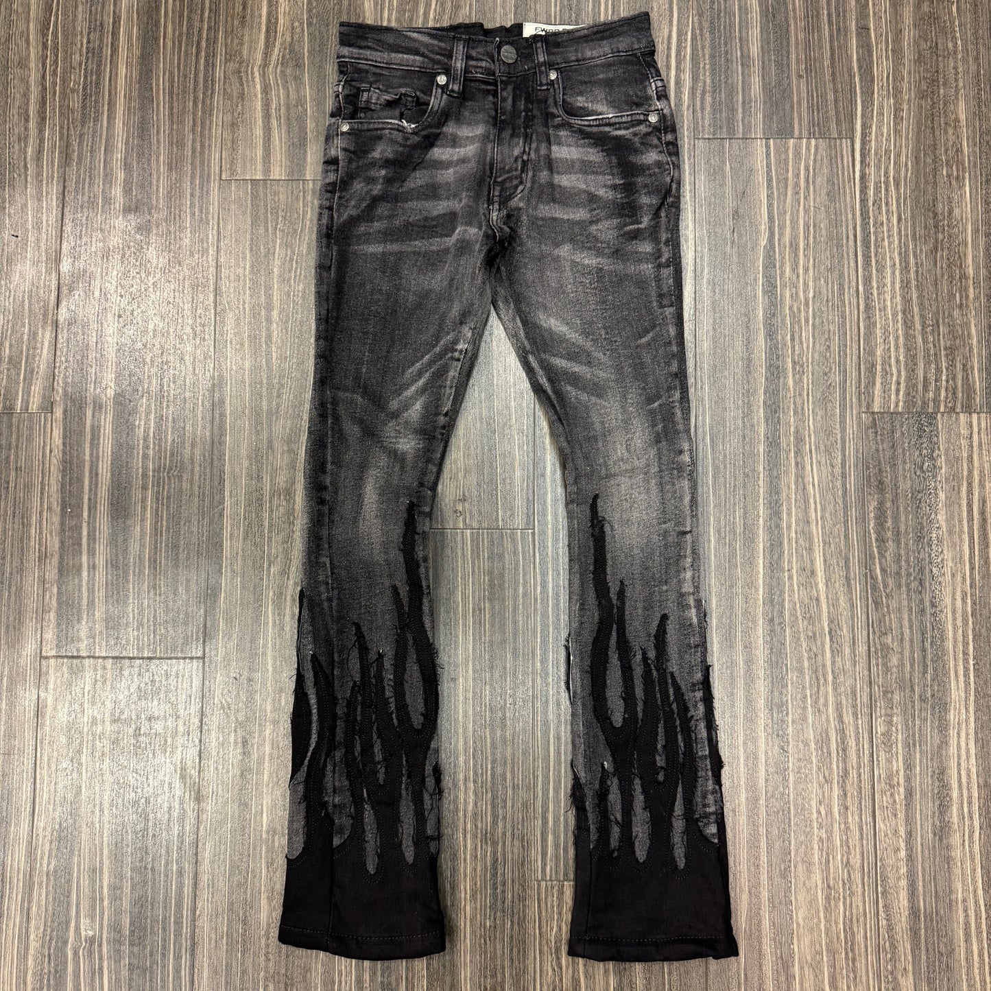 Kid's Live Fast Stacked Jeans