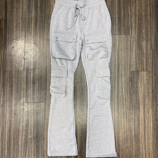 Stacked Cargo Fleece Pants