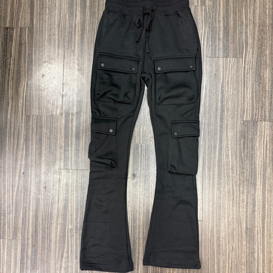 Stacked Cargo Fleece Pants