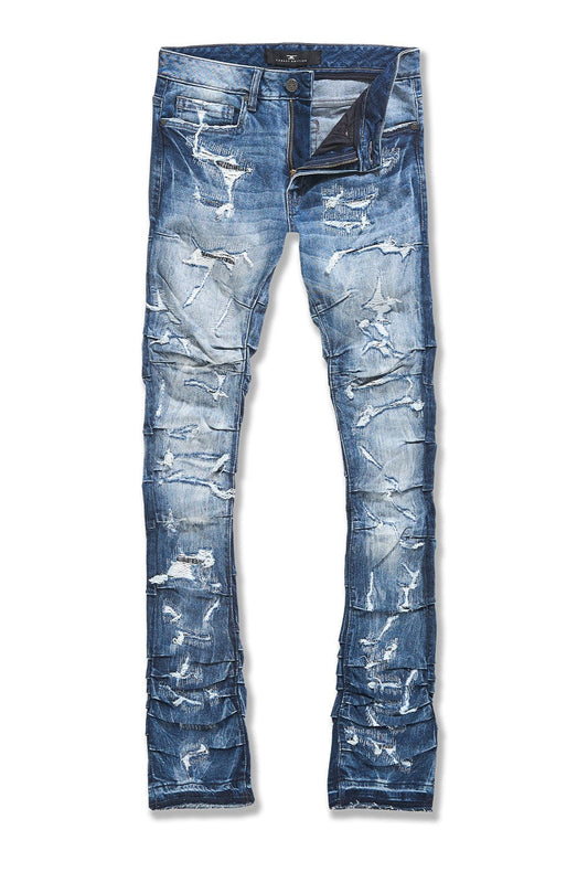 JC Ripple Stacked Jeans - Aged Wash