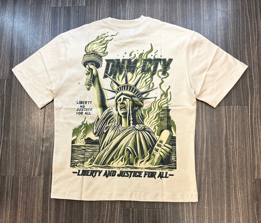Liberty T-Shirt - Cream/Olive