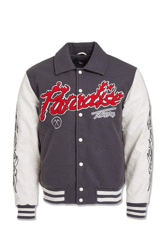 Paradise Team Varsity Jacket Gray