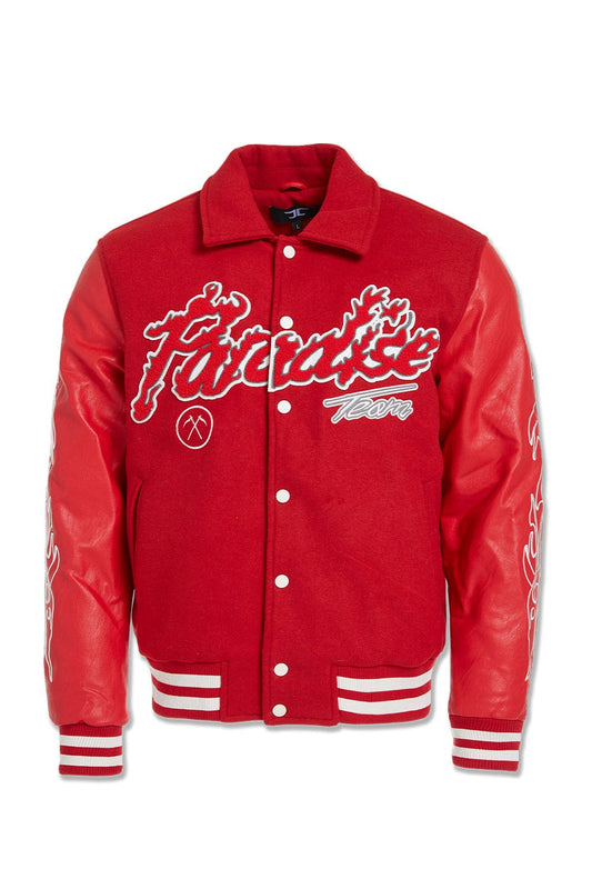 Paradise Team Varsity Jacket Red