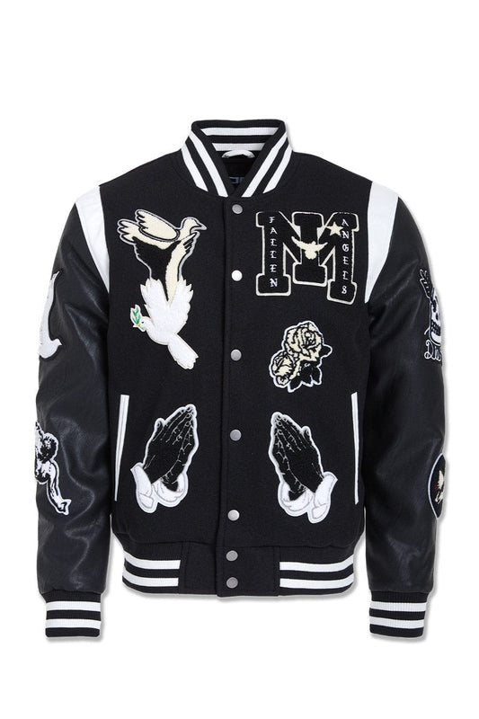 Fallen Angels Varsity Jacket - Black