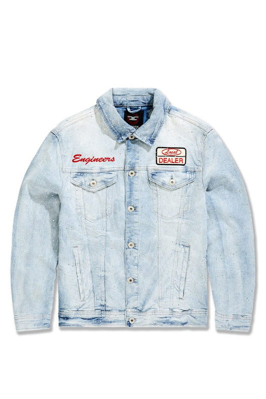JC Ice Blue Full Rhinestone Jean Jacket