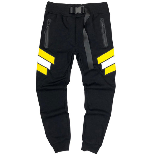 Blk/Yellow Jogger Pants