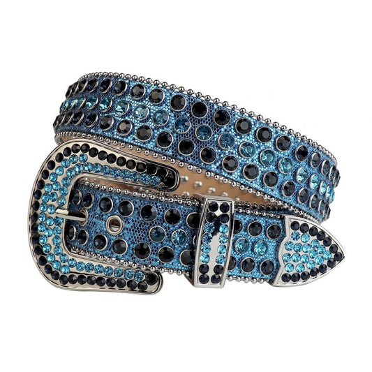 Rhinestone Belt - Montana + Aqua