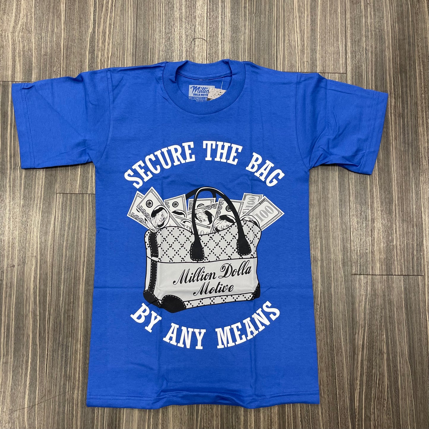 Secure The Bag T-Shirt - Blue