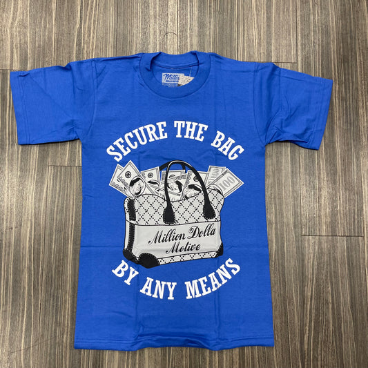 Secure The Bag T-Shirt - Blue