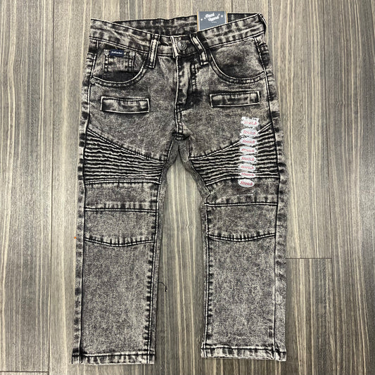 Kid's stretch Skinny Cut & Sew Jeans/ LTGrey