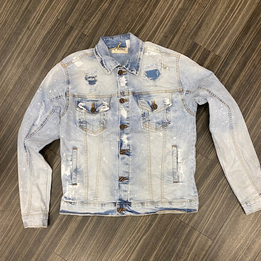 Blasted Bleach Jean Jacket