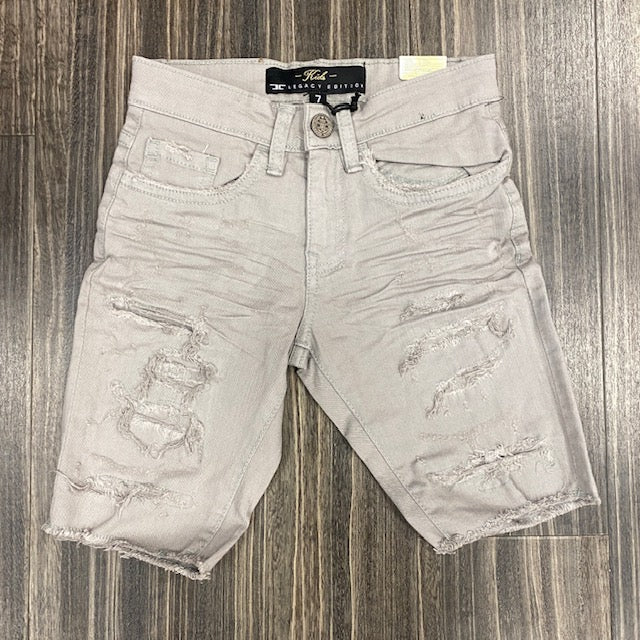 Kids Light Grey JC Shorts