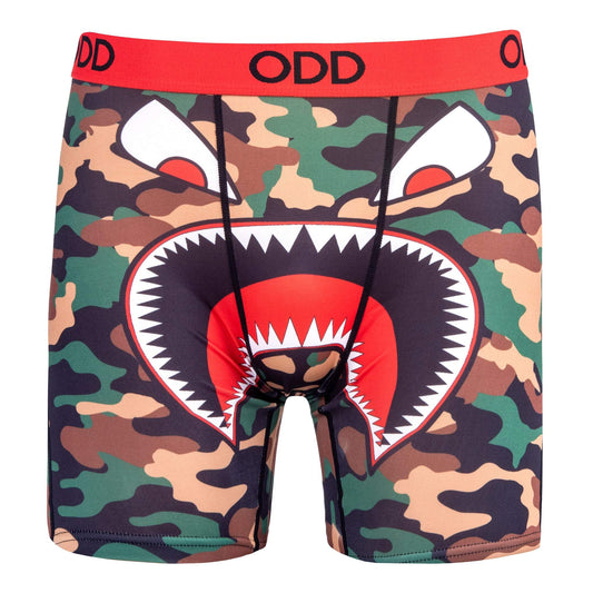 Camo Shark Mouth Boxer Briefs