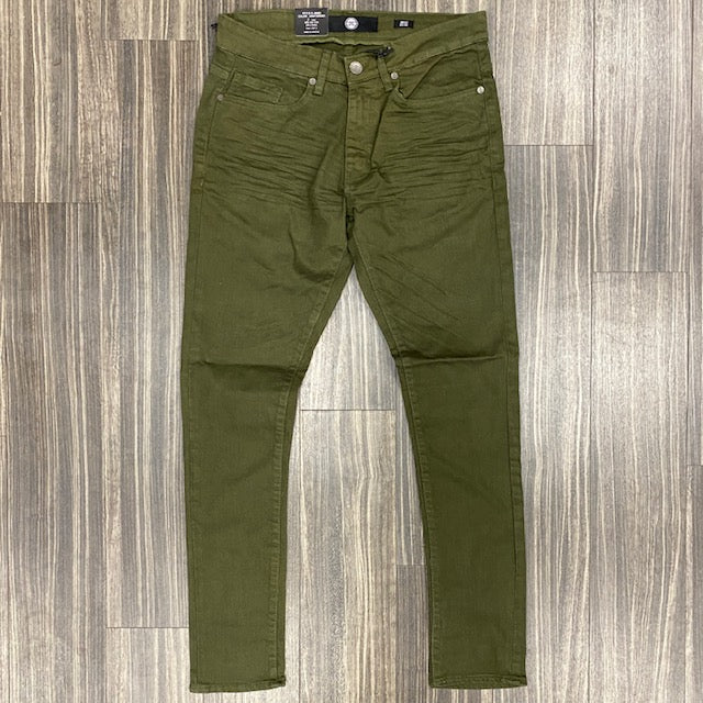 JC No Rips Jeans - Army Green