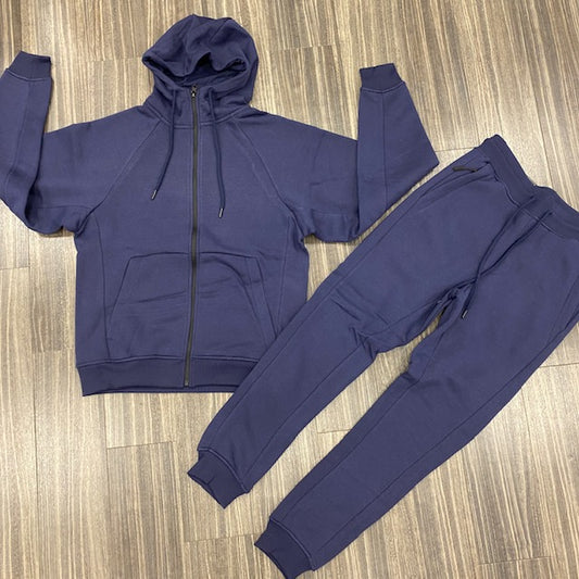 BM Fleece Jogger Set - Navy Blue